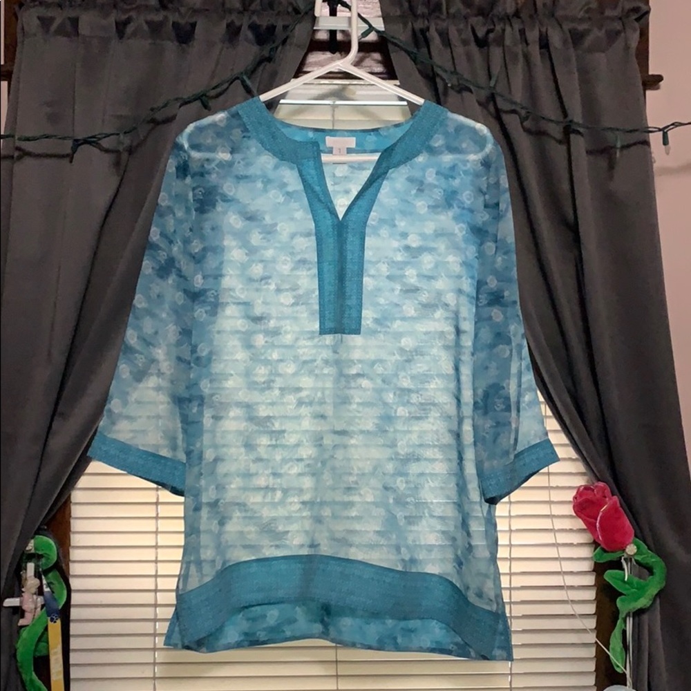 Sheer patterned shirt